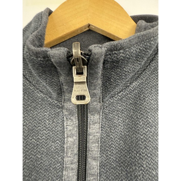 BOSS Hugo‎ Boss Sweater Mens Small Gray Full Zip Regular Fit Fossel 61 50247611 - Picture 2 of 11
